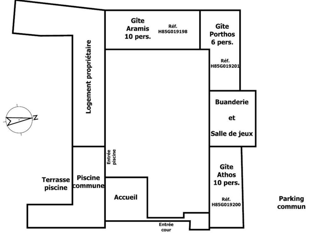 Gite 18Eme Renove Avec Piscine Couverte, Terrasse, Loisirs Et Wifi - 6 Pers. - Fr-1-426-432 Les Herbiers Exteriör bild